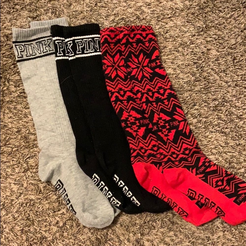 Victoria Secret Pink Crew Socks